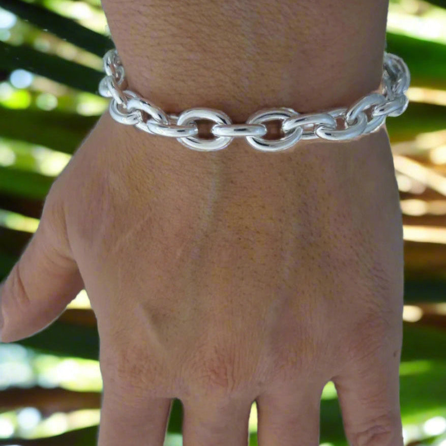 Men link chain bracelet 