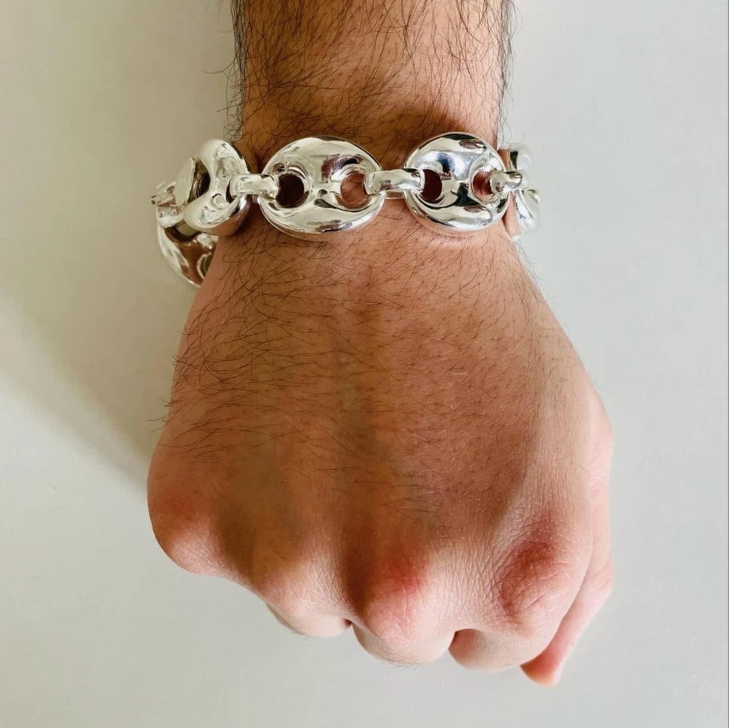 Minimalist 925 Sterling Silver Cuff Bracelet Men
