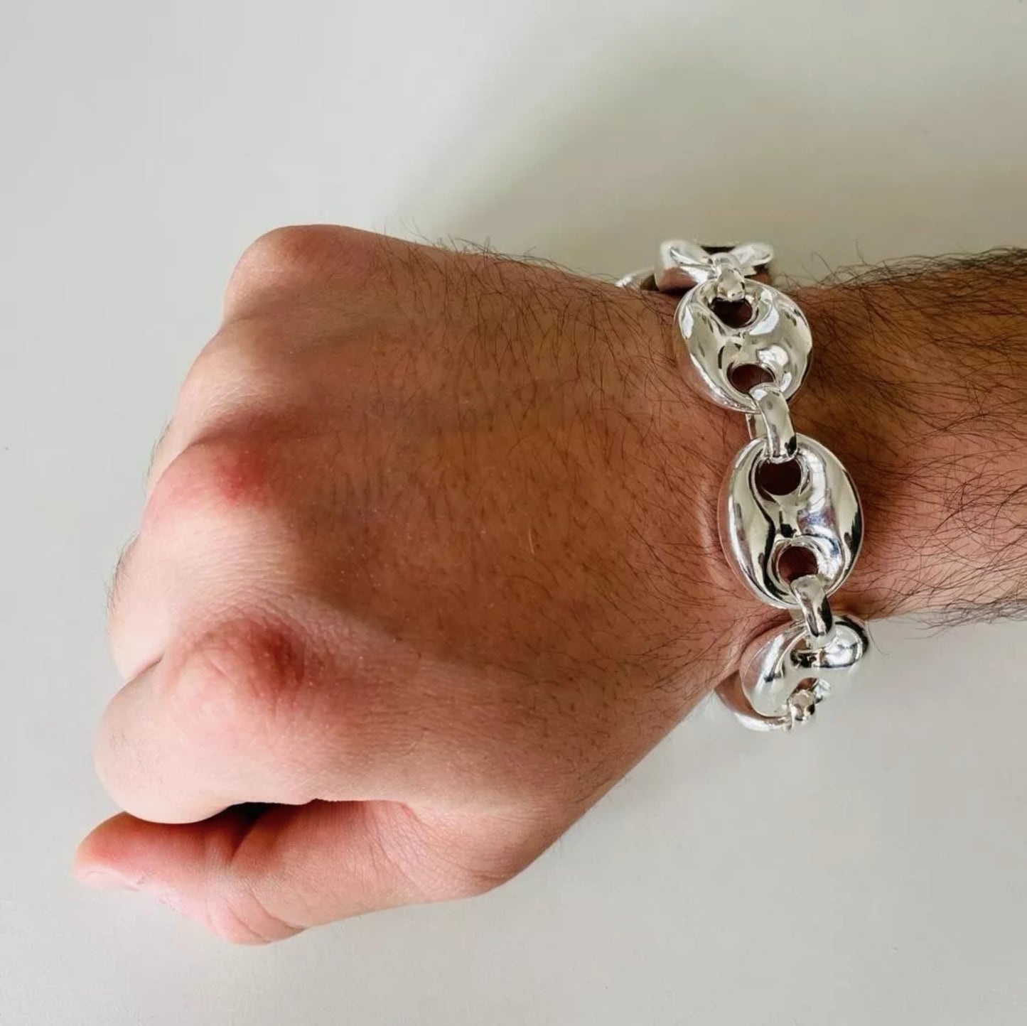 Minimalist 925 Sterling Silver Cuff Bracelet Men