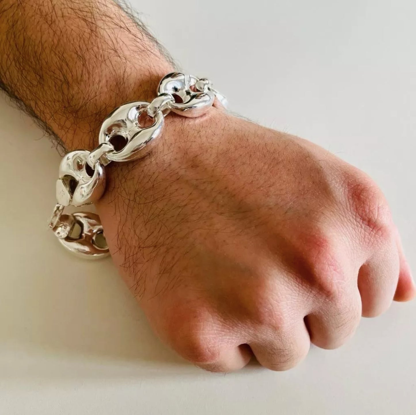 Minimalist 925 Sterling Silver Cuff Bracelet Men