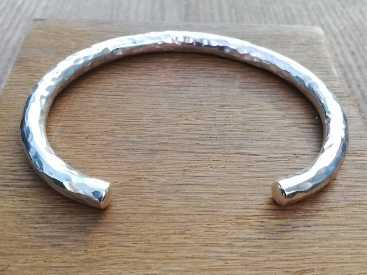 Sterling Silver Mens Cuff Bracelet-Adjustable Silver Knitting Bracelet