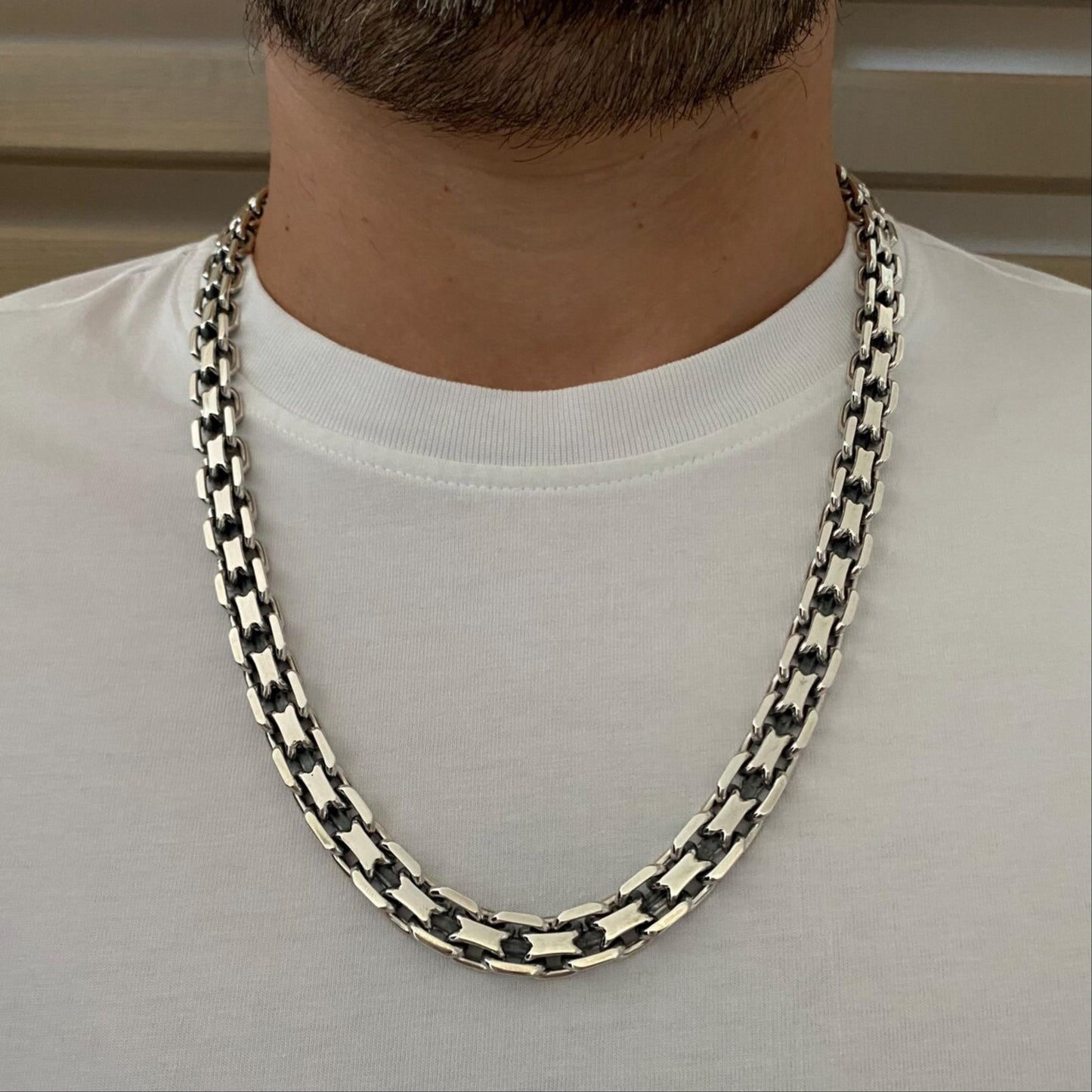 Men's MASSIVE 10.5mm Real Solid 925 Sterling Silver Diamond Cut HEAVY Chains