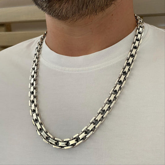 Men's MASSIVE 10.5mm Real Solid 925 Sterling Silver Diamond Cut HEAVY Chains
