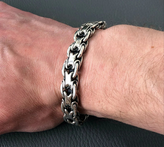 New-Style-Links-Solid-Silver-Bracelet-Men_9"