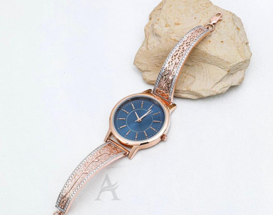 Rose Gold S925 Sterling Silver Watch RR89