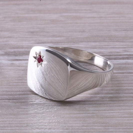 Silver Ring For Men’s | Squre Shape Gift For Him