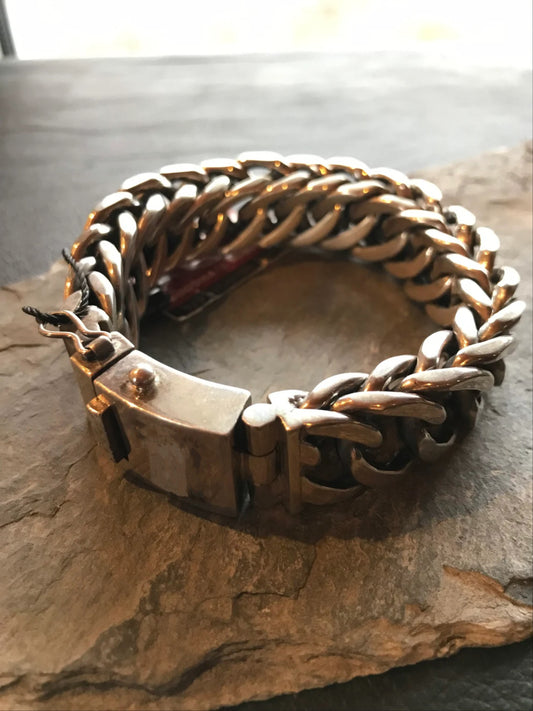 20mm Sterling Silver Cuban Link Bracelet