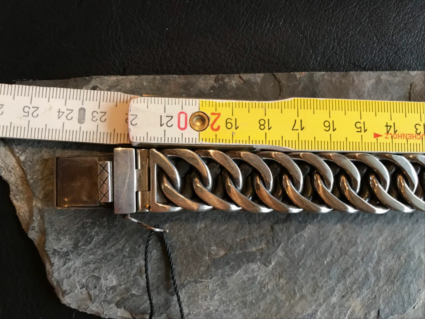 20mm Sterling Silver Cuban Link Bracelet