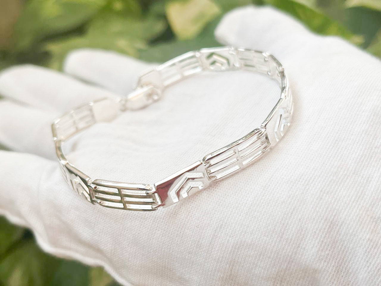 Men's sterling silver bracelet - chunky bracelet - Ramses bracelet