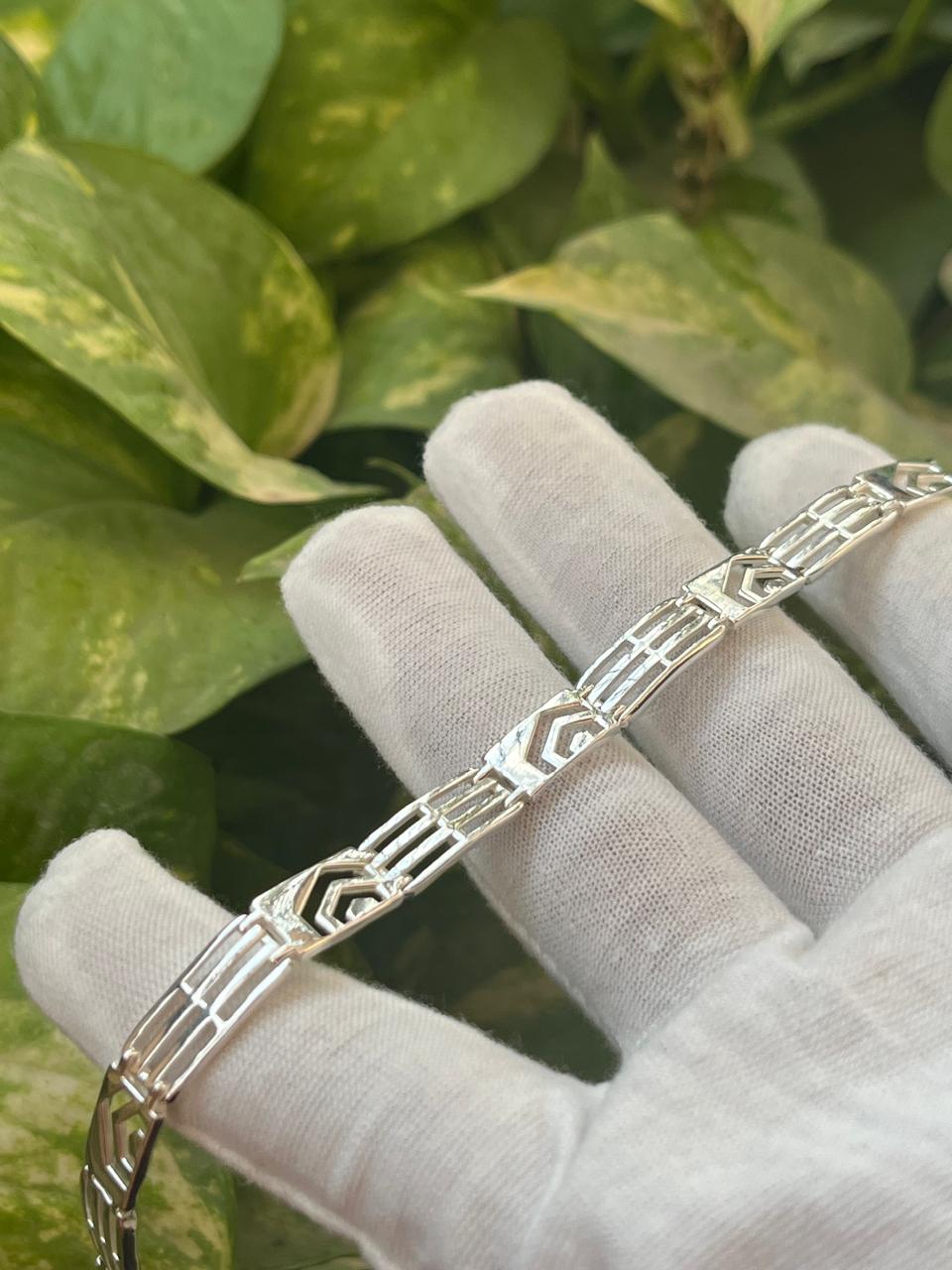 Men's sterling silver bracelet - chunky bracelet - Ramses bracelet