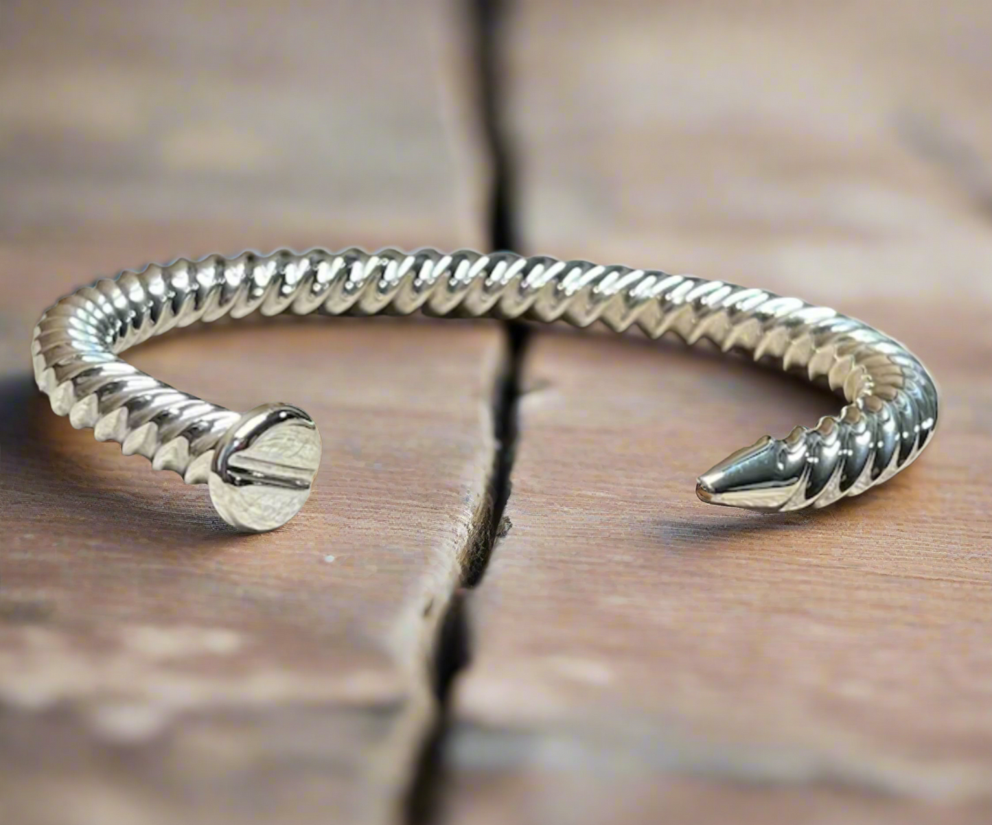 LAWSON Bracelet - Sterling Silver Cuff Bracelet with Twisted Accent