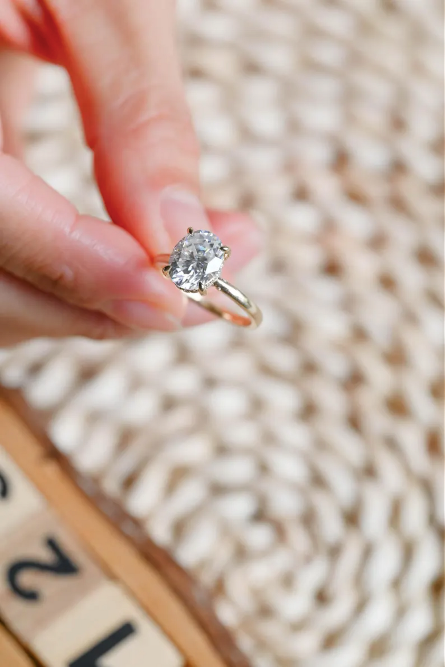 VVS Diamond Ring 14k Real Gold
