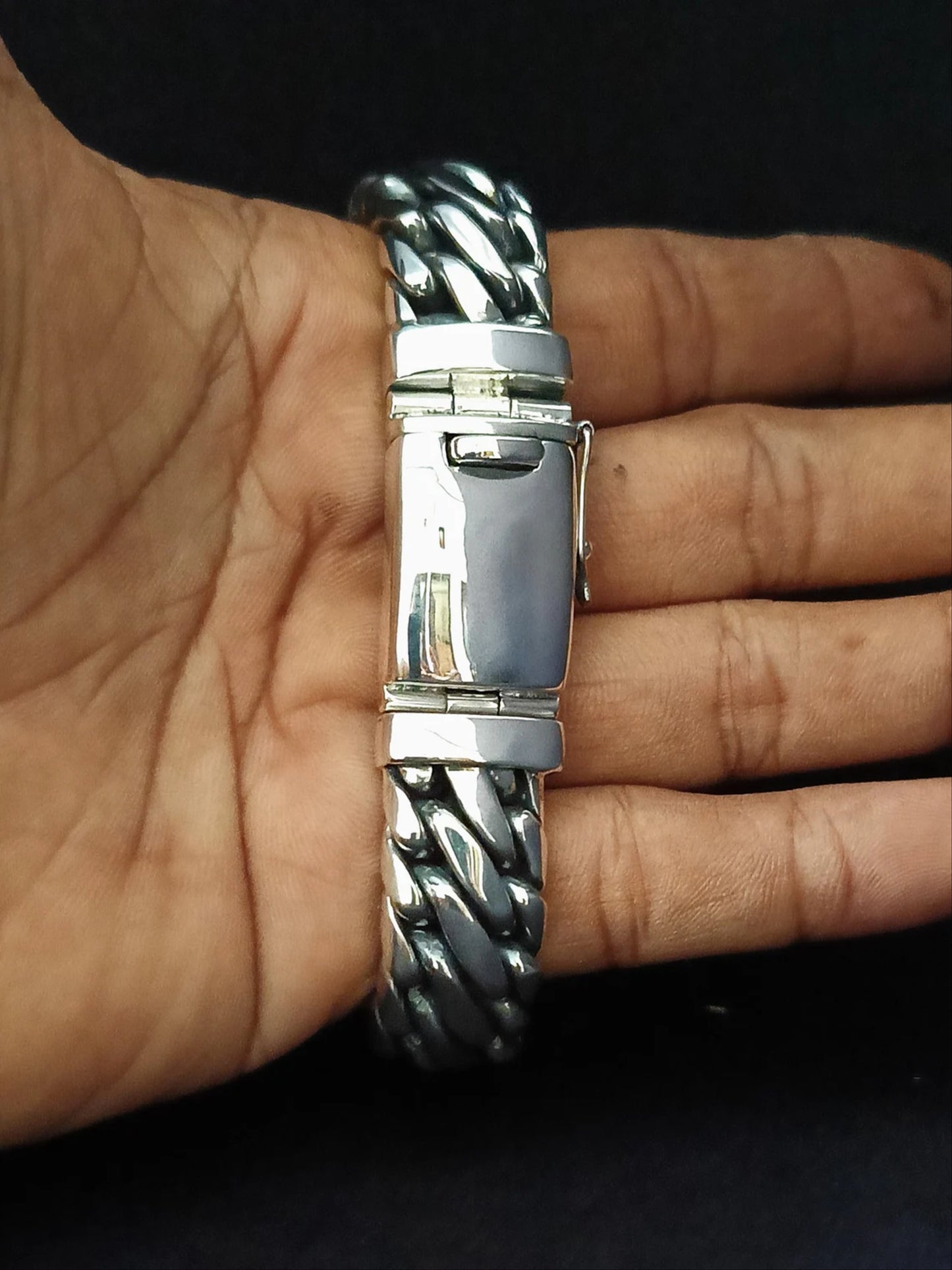 Men's 925 silver Snake Bracelet