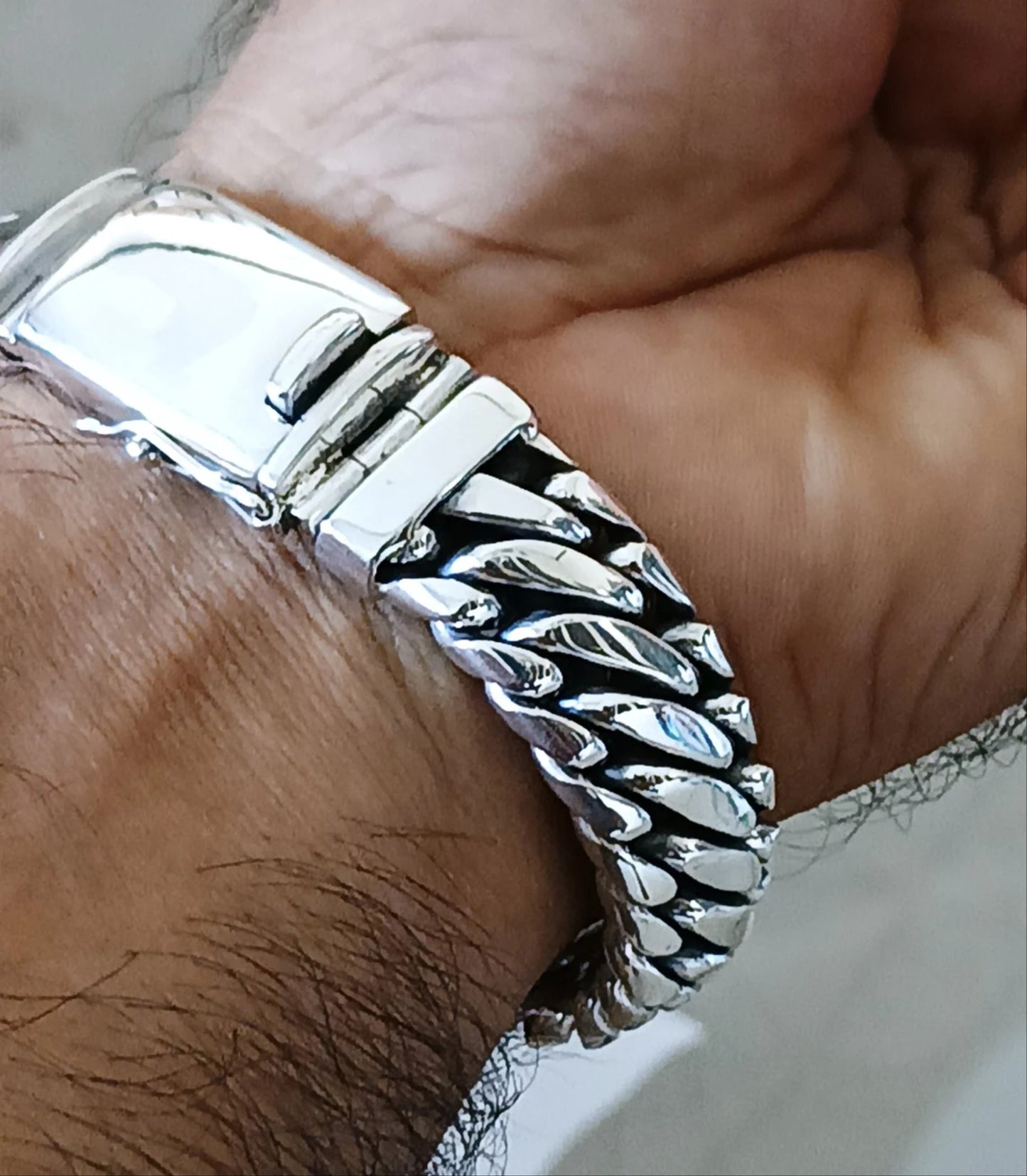 Men's 925 silver Snake Bracelet