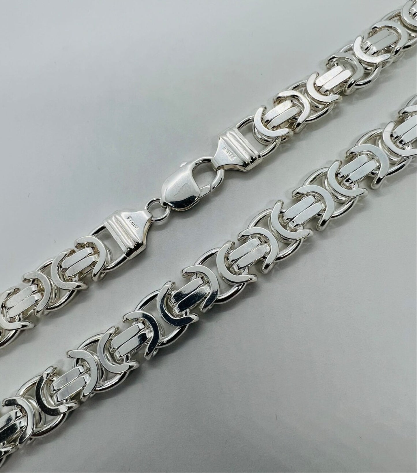 Mens 925 Sterling Silver Heavy Link Chain 10mm