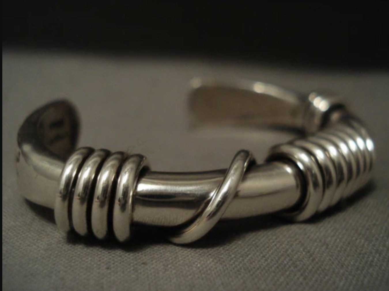 925 Sterling Silver Men's Handmade Fist Shape Adjustable Cuff Bracelet