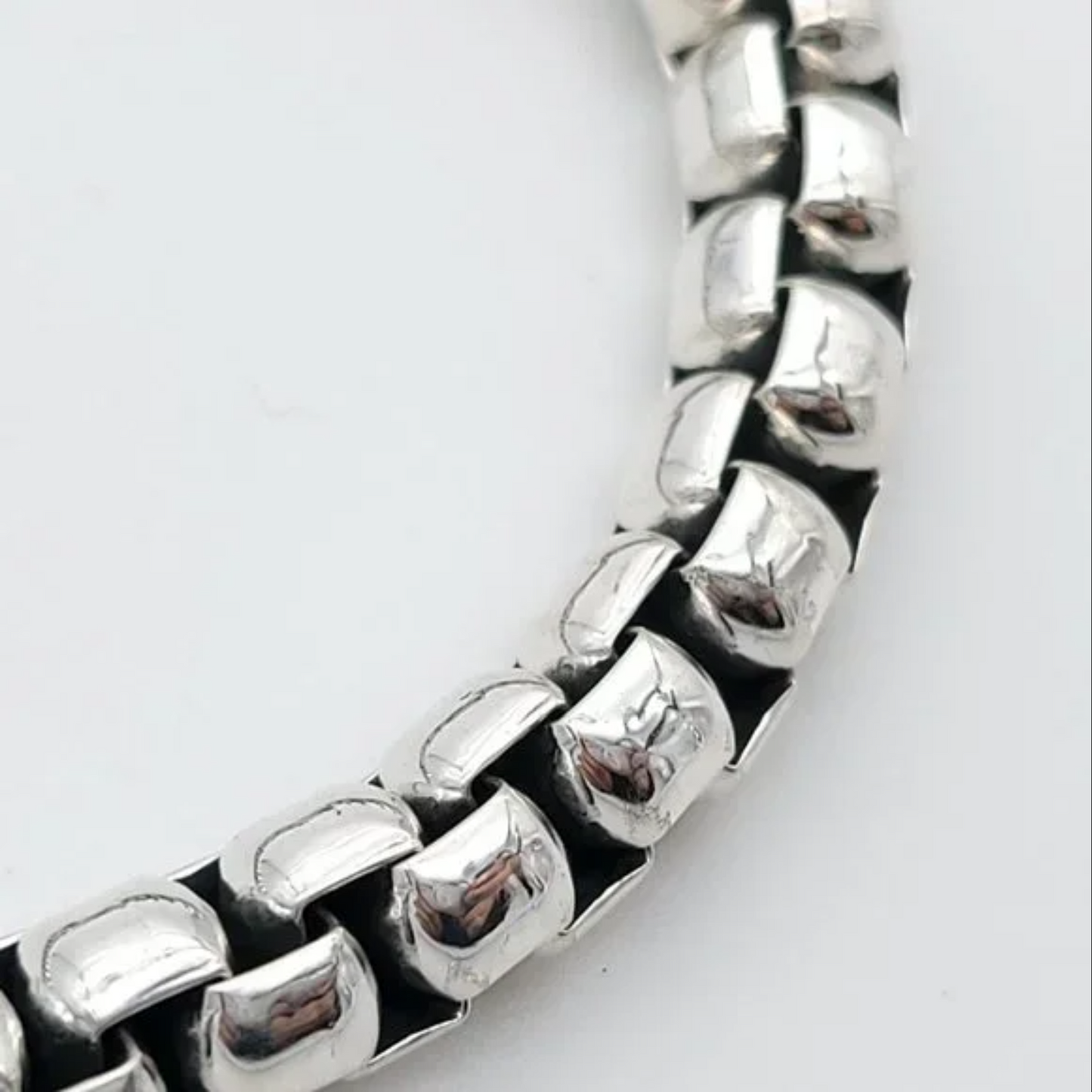 Mens Box Chain Bracelet 10mm