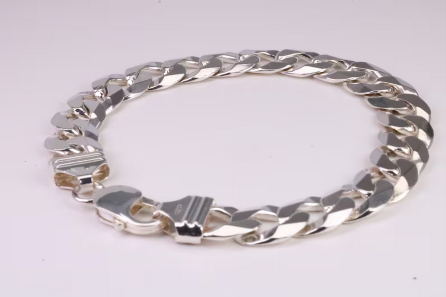 Dagger and rose snake chain link bracelet - sterling silver 925