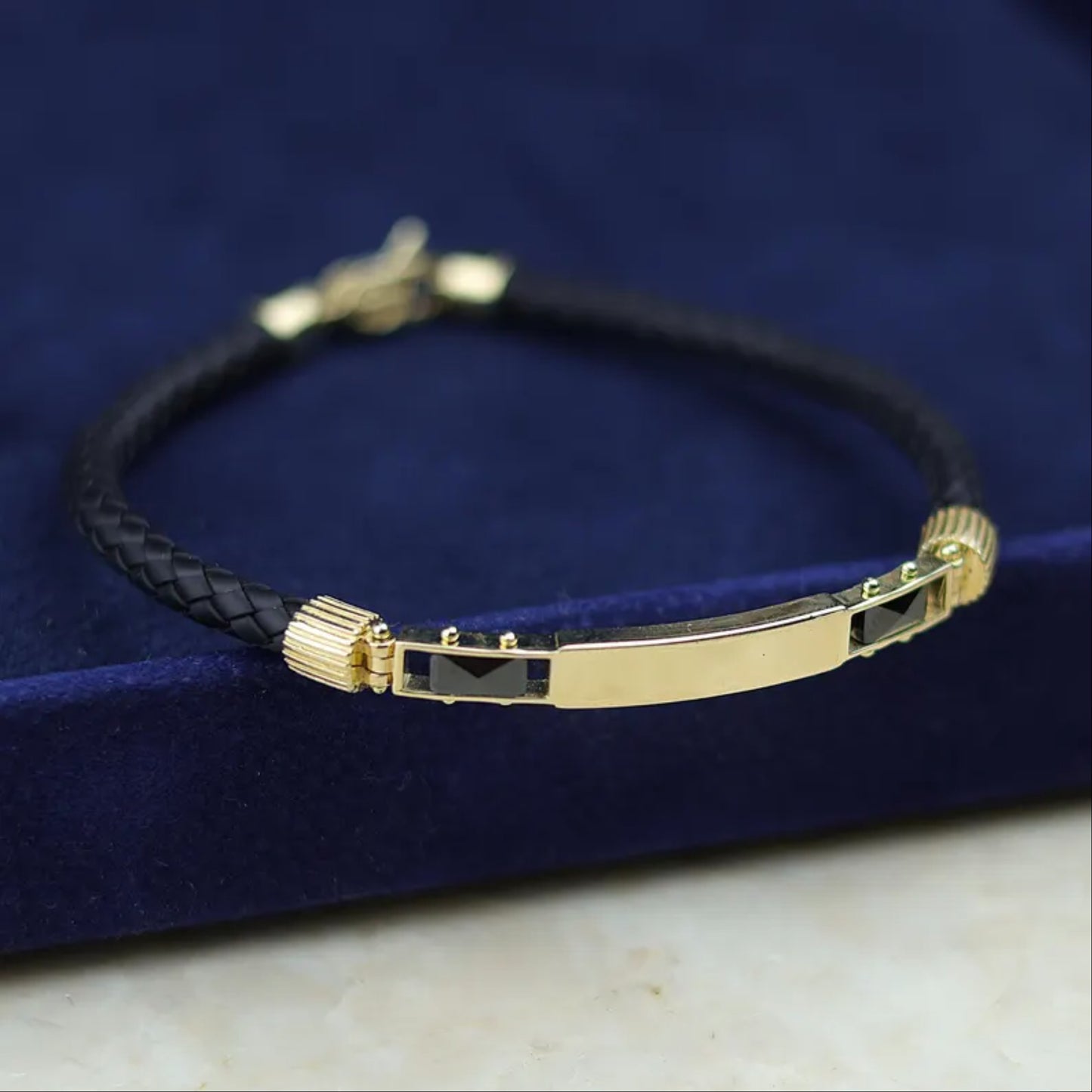 Mens Personalized Bracelet - Engraved 14k