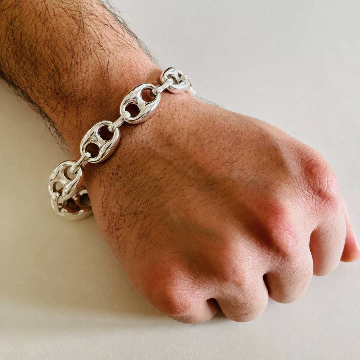 JUMBO Mariner Link Chain 925 Sterling Unique Bracelet
