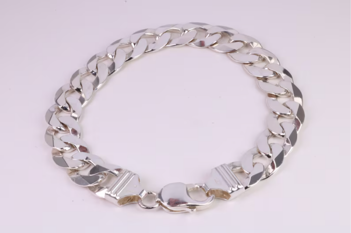 Dagger and rose snake chain link bracelet - sterling silver 925