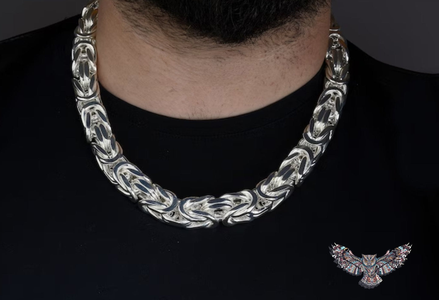 Byzantine Chain - Byzantine Necklace Sterling Silver - CUBAN