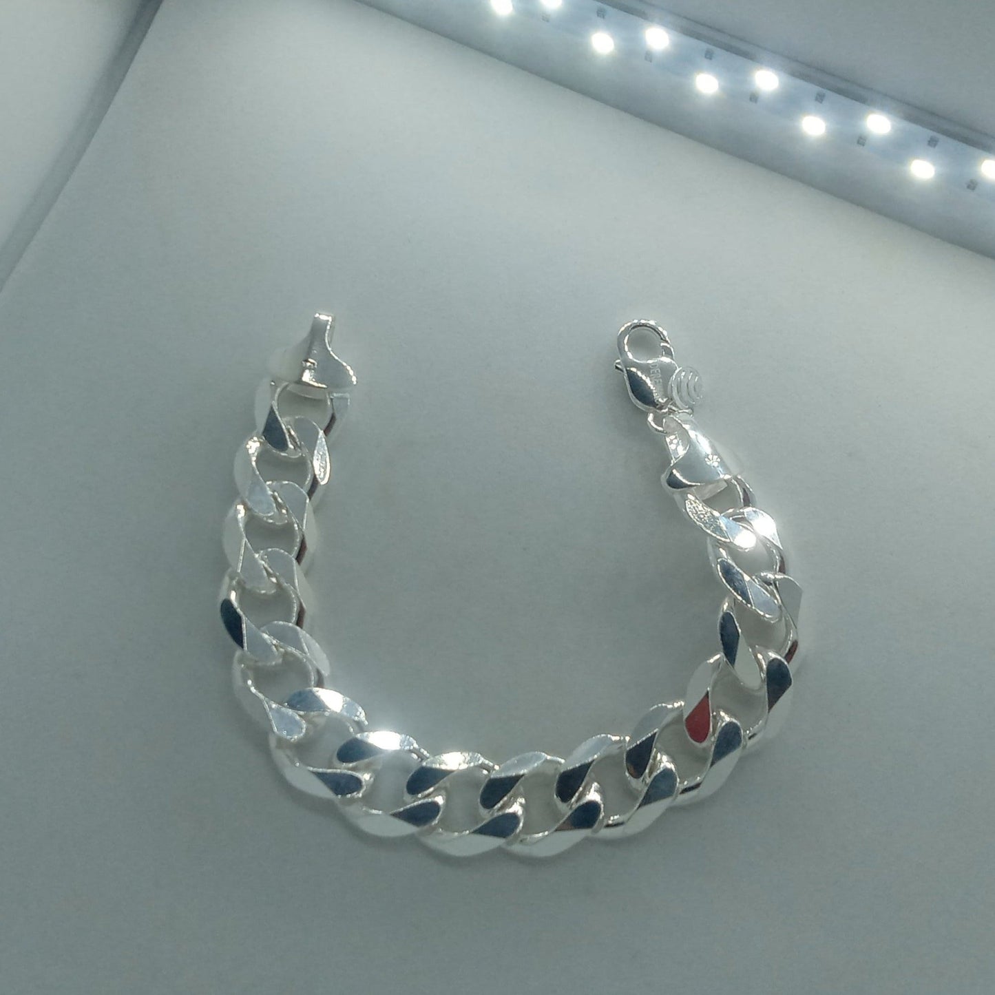 C097 Cuban curb bracelet 925 silver - CUBAN