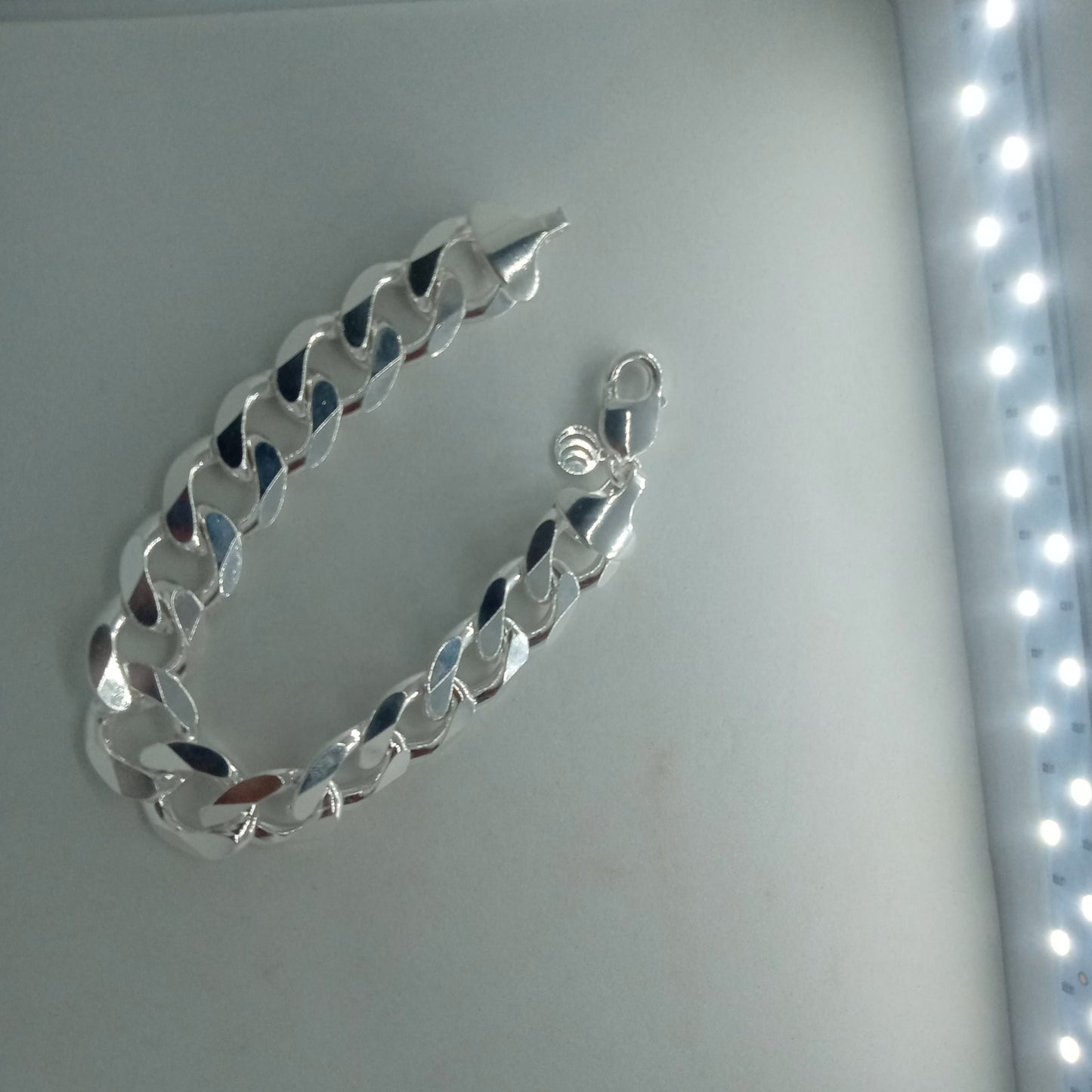 C097 Cuban curb bracelet 925 silver - CUBAN