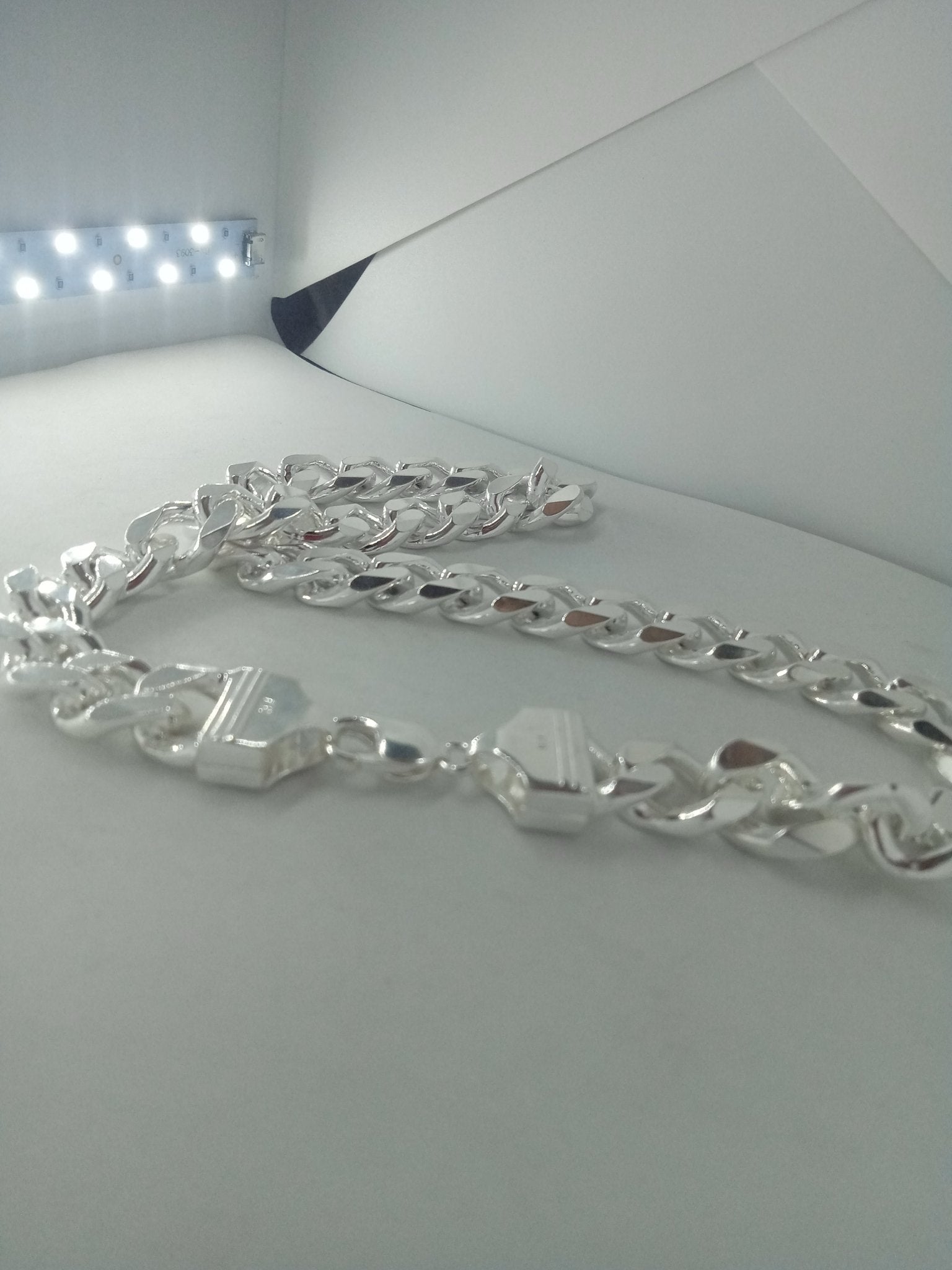 C8292 925 sterling silver Curb link Chain - CUBAN