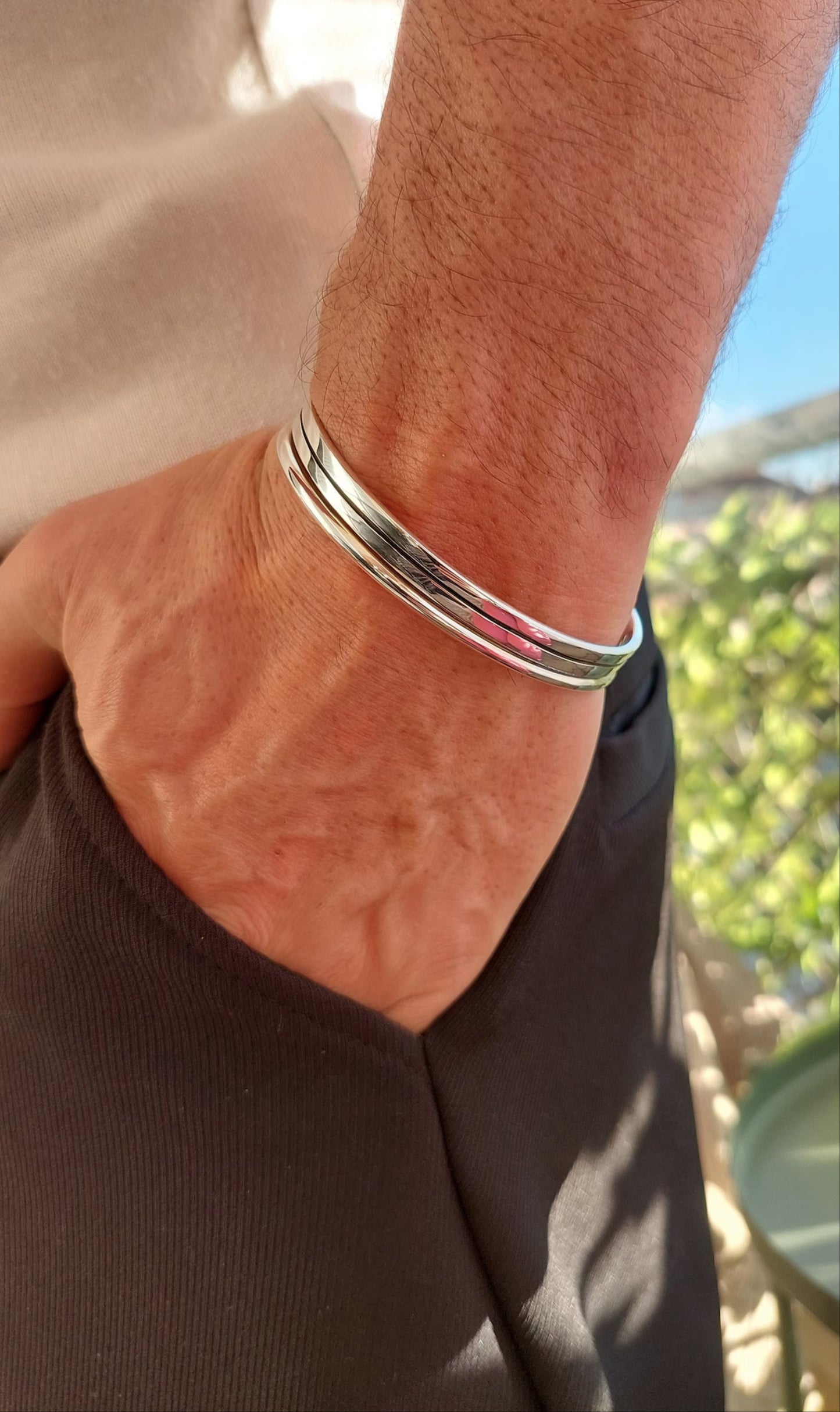 Men's Cuff Bracelet 13mm