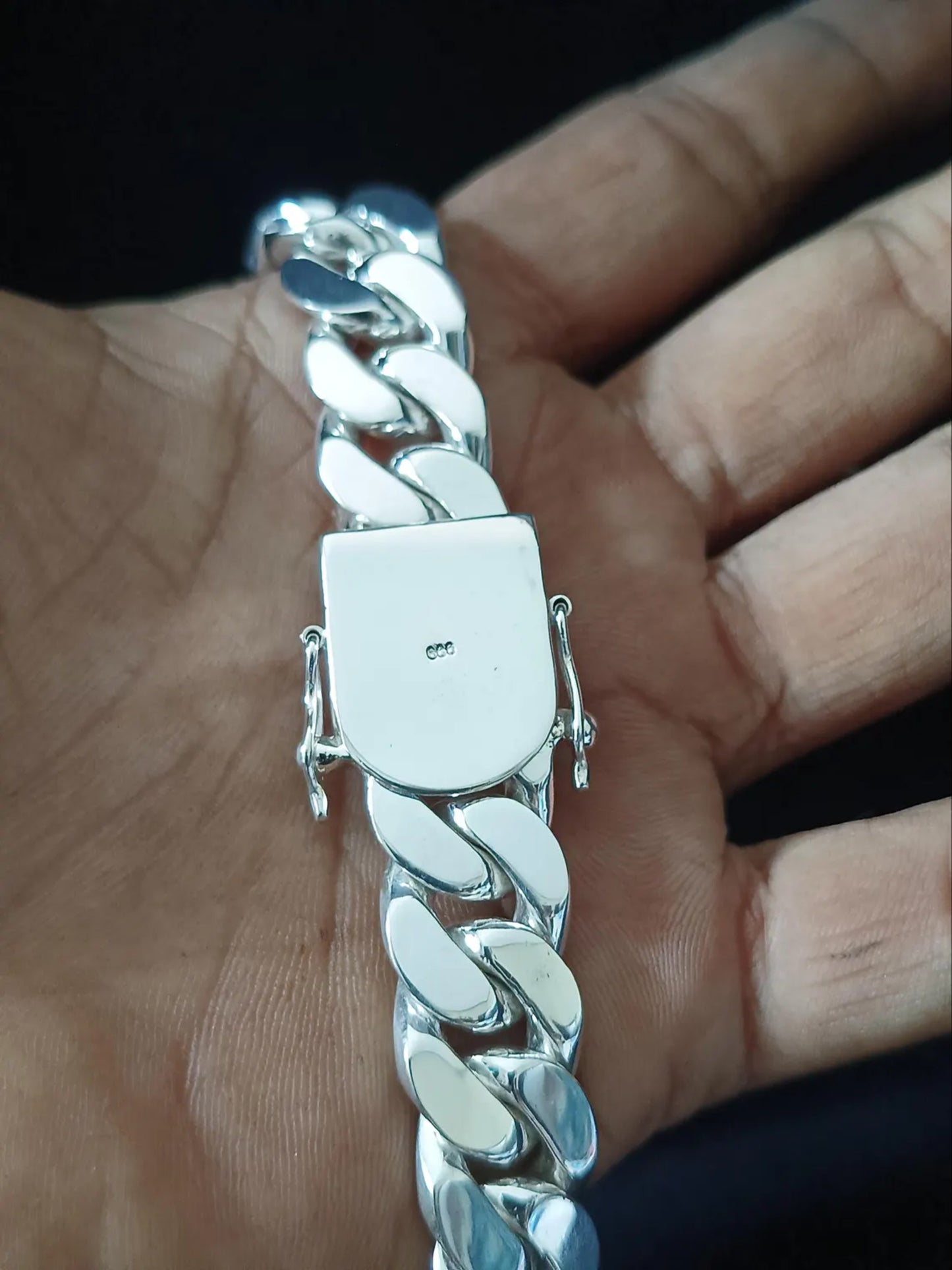 Heavy Big Link Cuban Link Chain Men 925