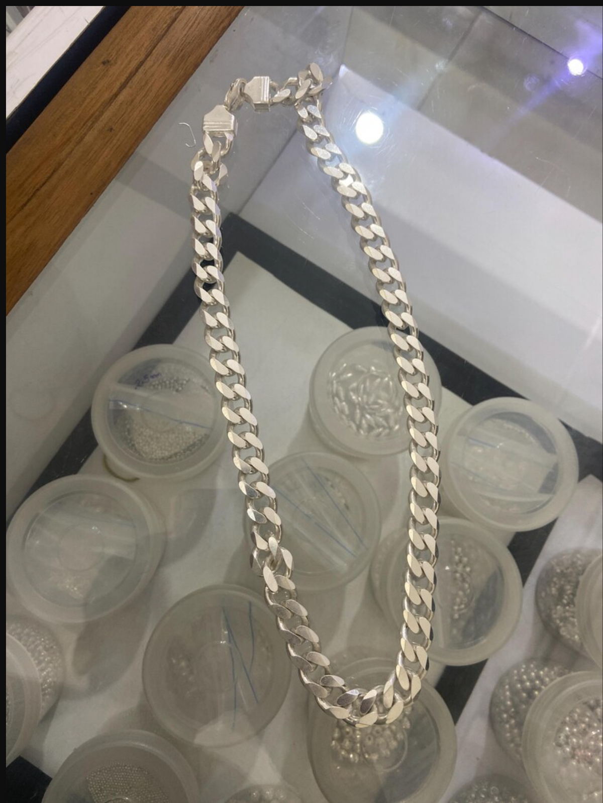 925 Solid Sterling Silver Chunky Curb Link Chain Men's