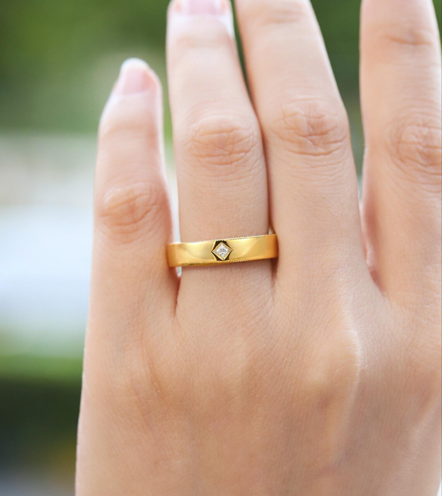 Diamond 14k Gold Ring Men
