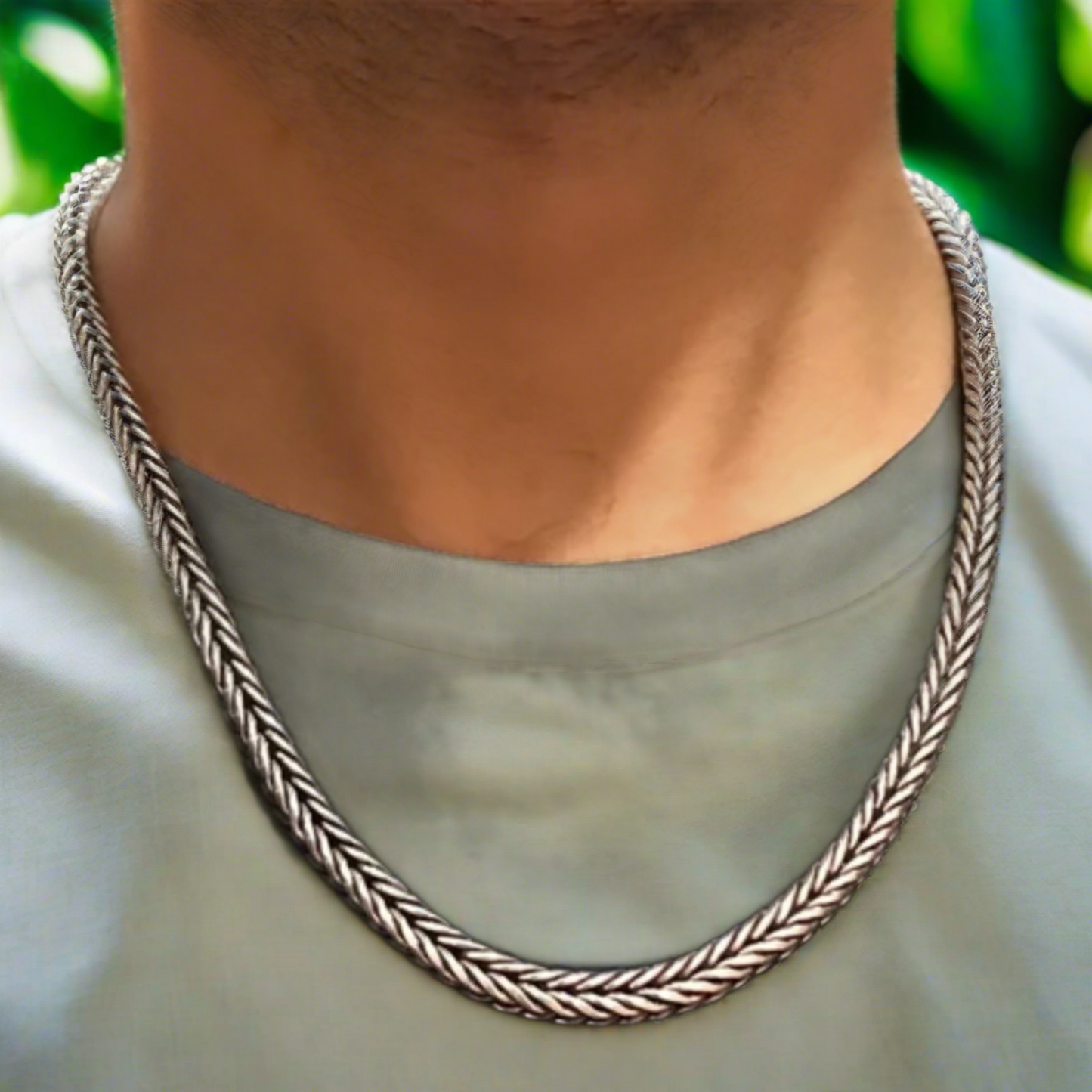 Franco Solid 925 Silver Chain Necklace