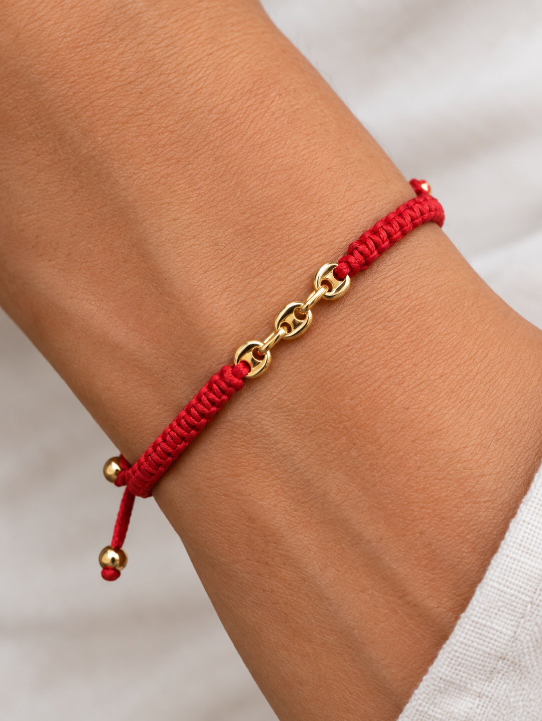 Real 18k Gold Mariner Link Bracelet Men's