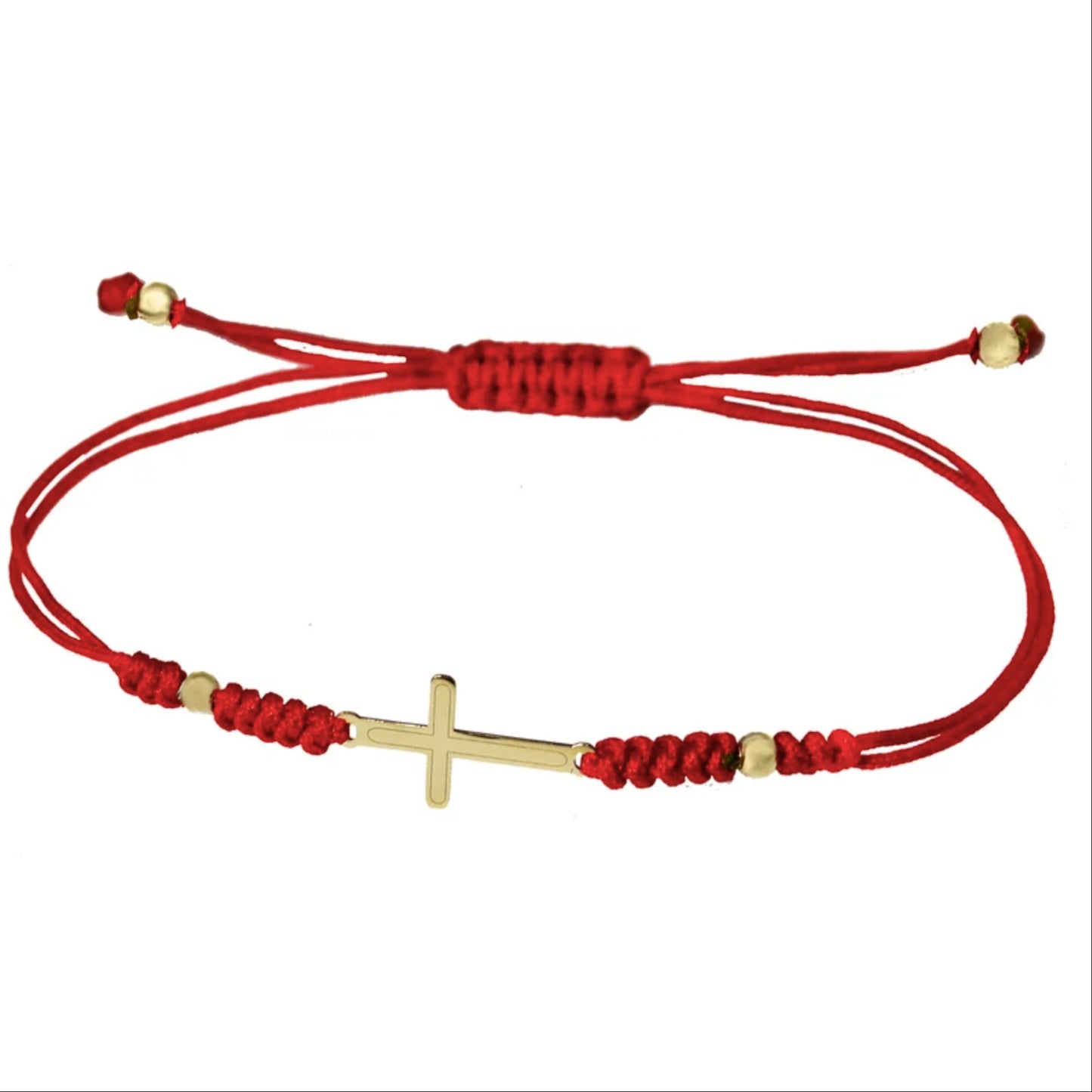 18k Gold Jesus Cross Bracelet