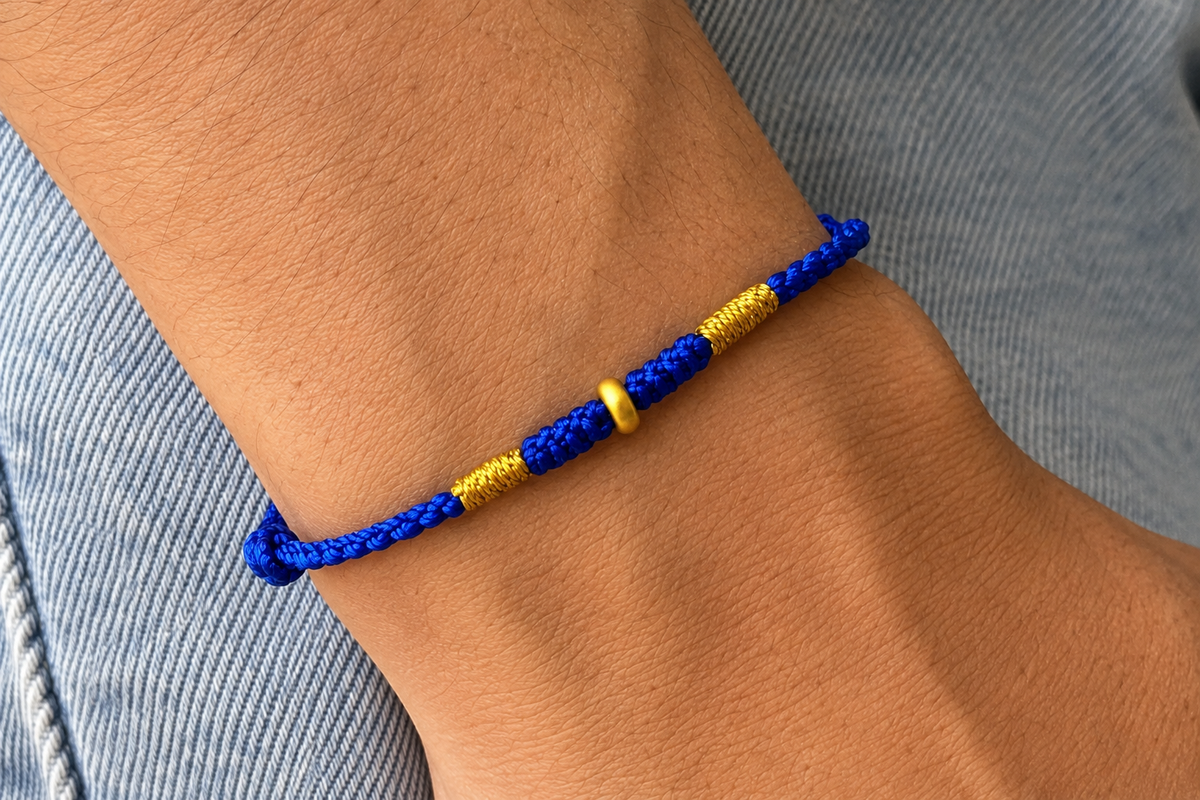 Good luck 18K Gold Bracelet Men's