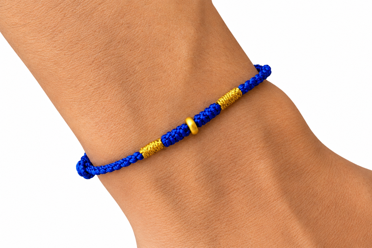 Good luck 18K Gold Bracelet Men's