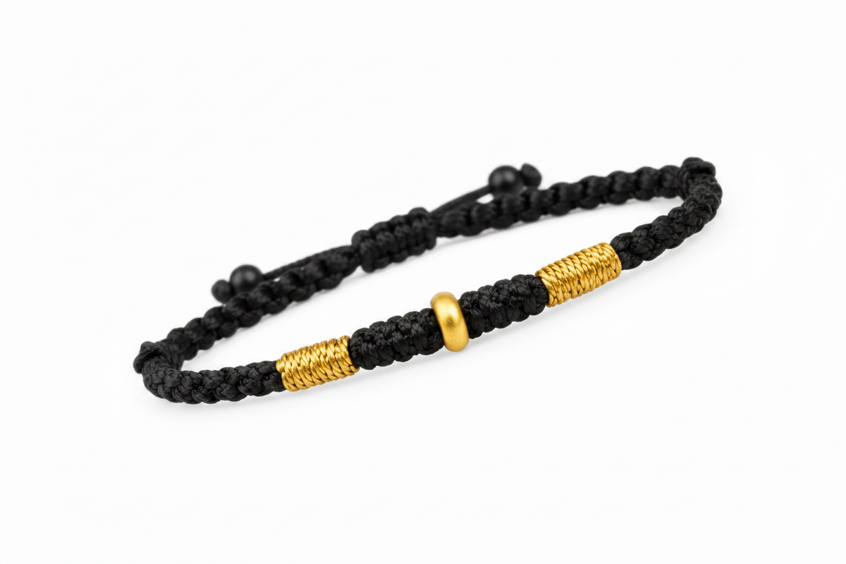 Good luck 18K Gold Bracelet Men's