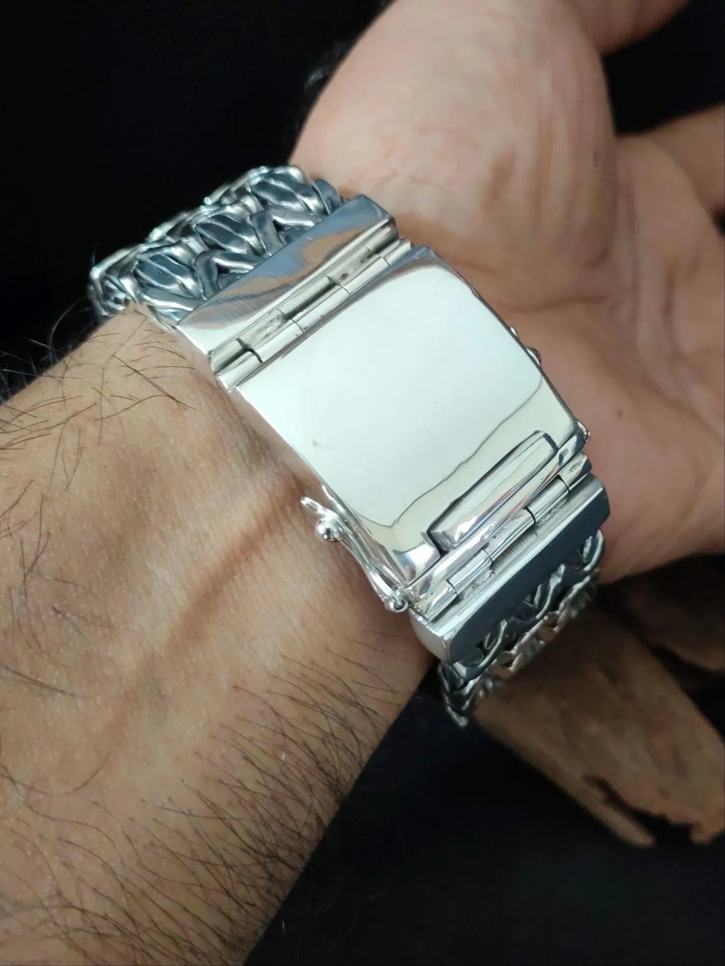 30mm" 925 silver Bracelet Men