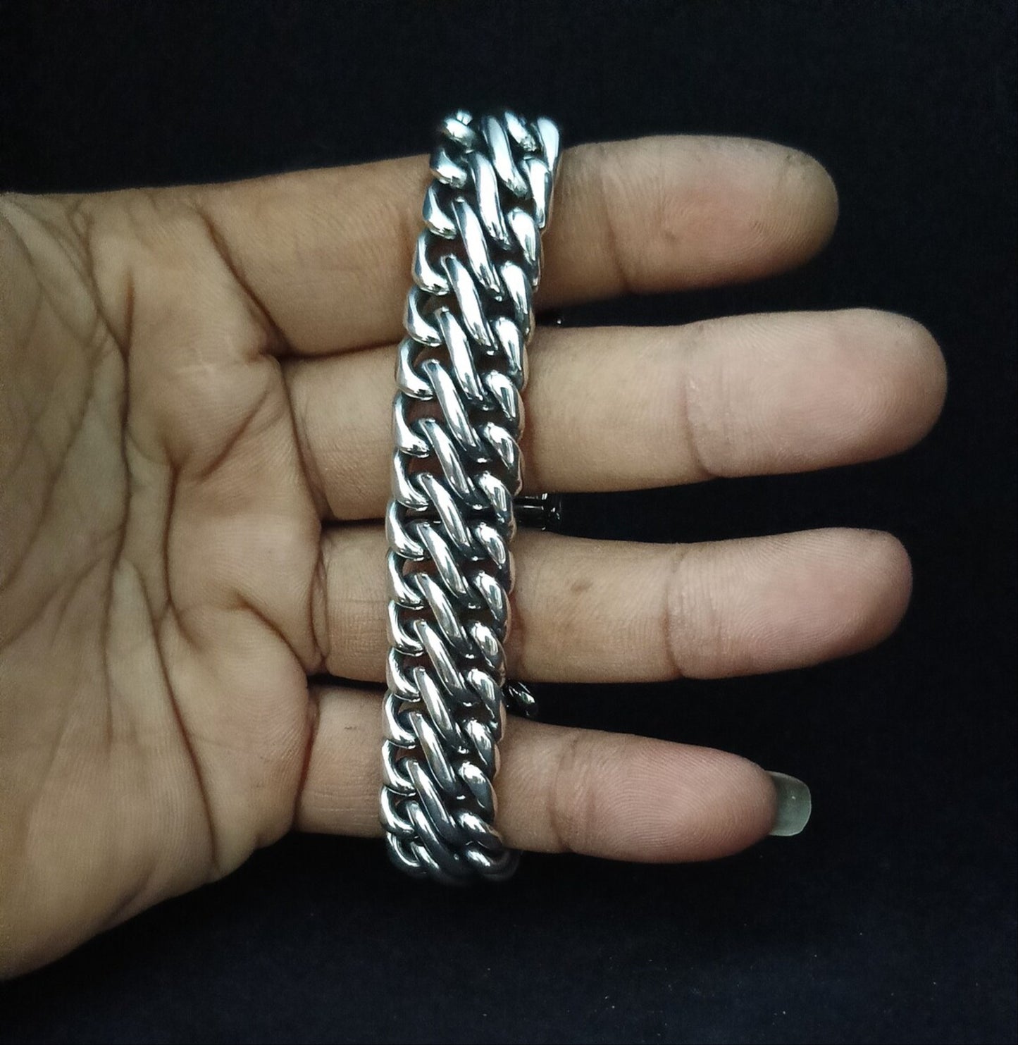Double Rope Weave, Mens Borobudur Bracelet  925 Solid Sterling Silver