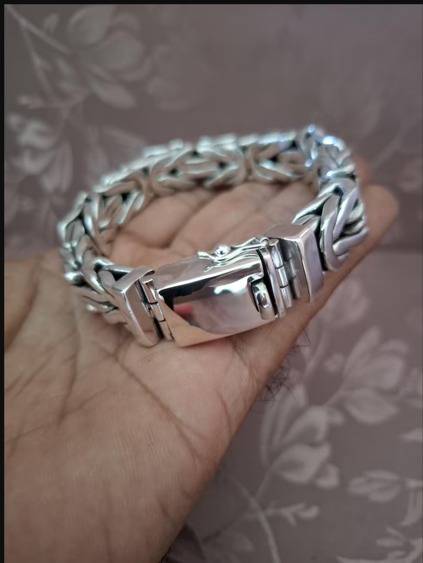 Heavy 925 Sterling Silver Bracelet Men's
