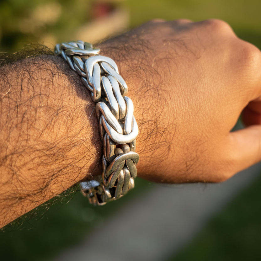 heavy snake bracelet,
