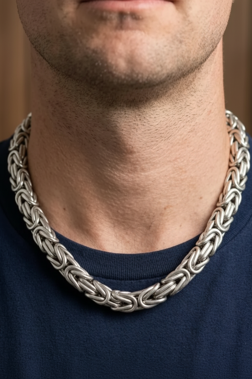  Byzantine chunky link chain men