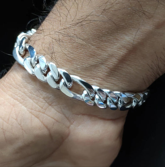 Link Bracelet | Unique & Heavy Design | 925 Solid Sterling Silver