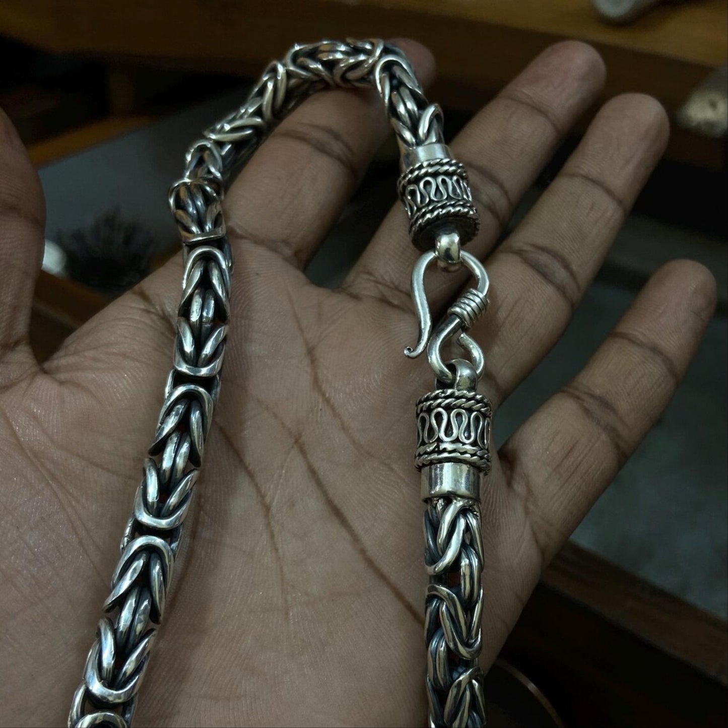 Heavy chain men 925 silver CU43