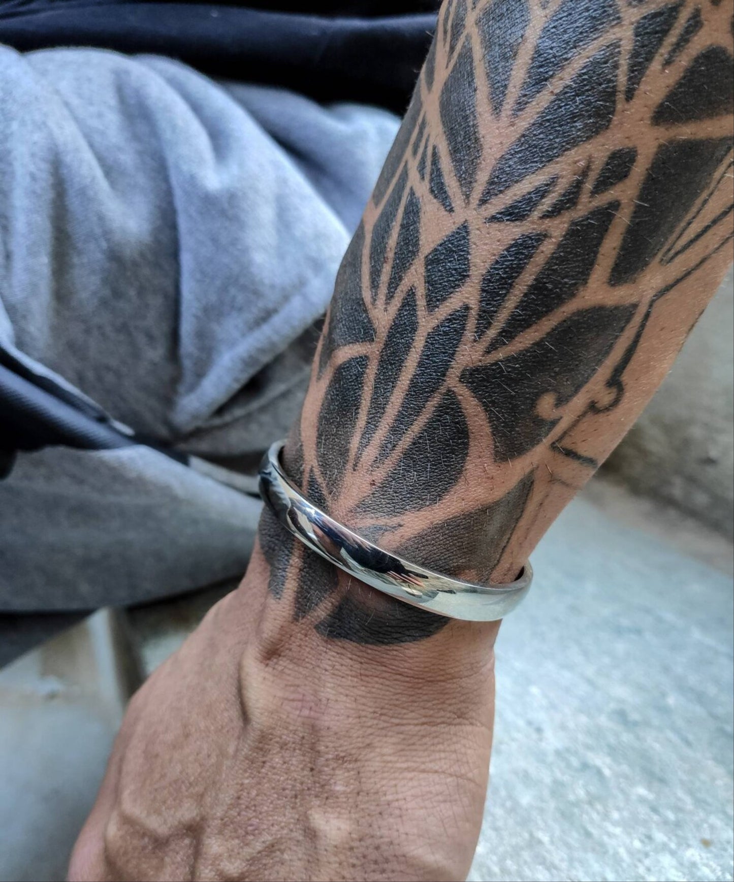 Men's Custom Engraved Cuff Bracelet