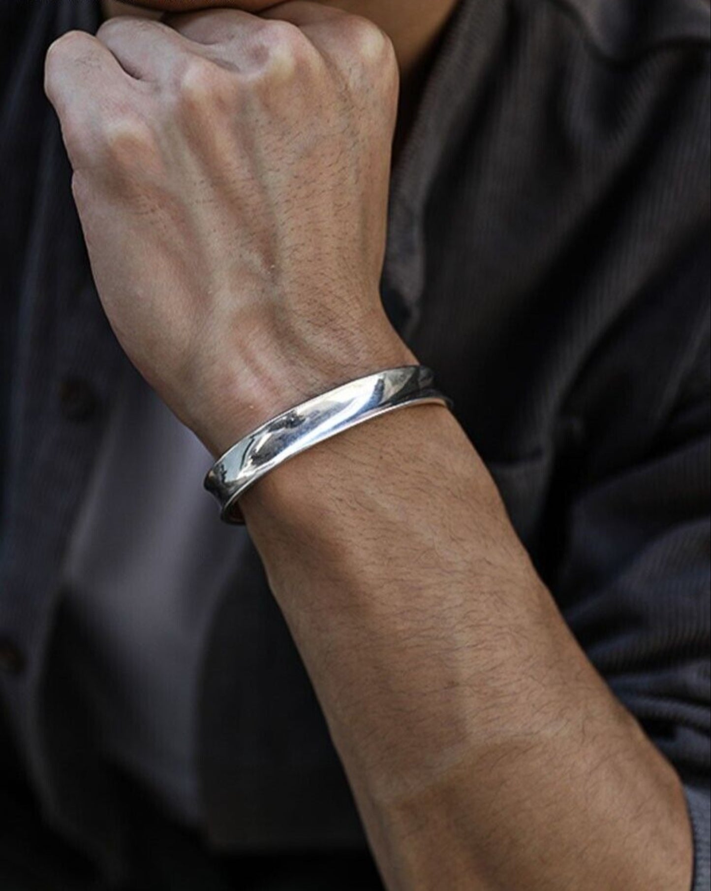 Men's Custom Engraved Cuff Bracelet