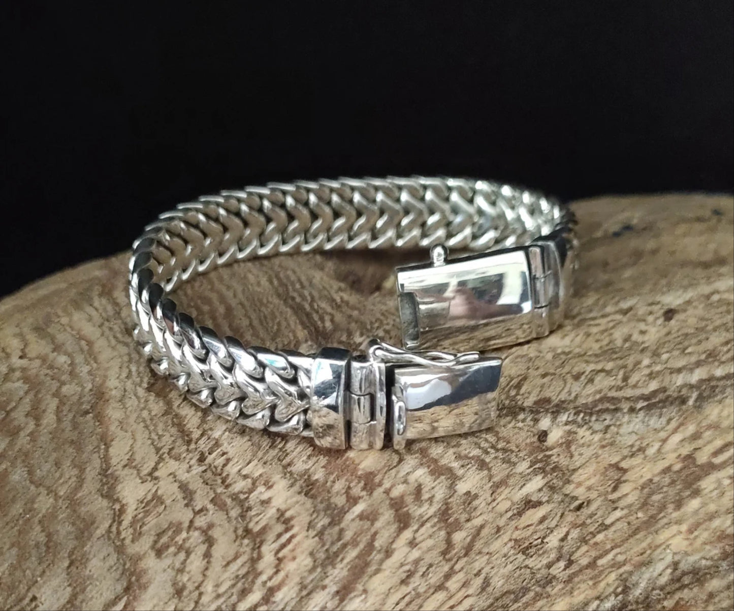925 Sterling Silver Franco Link Bracelet