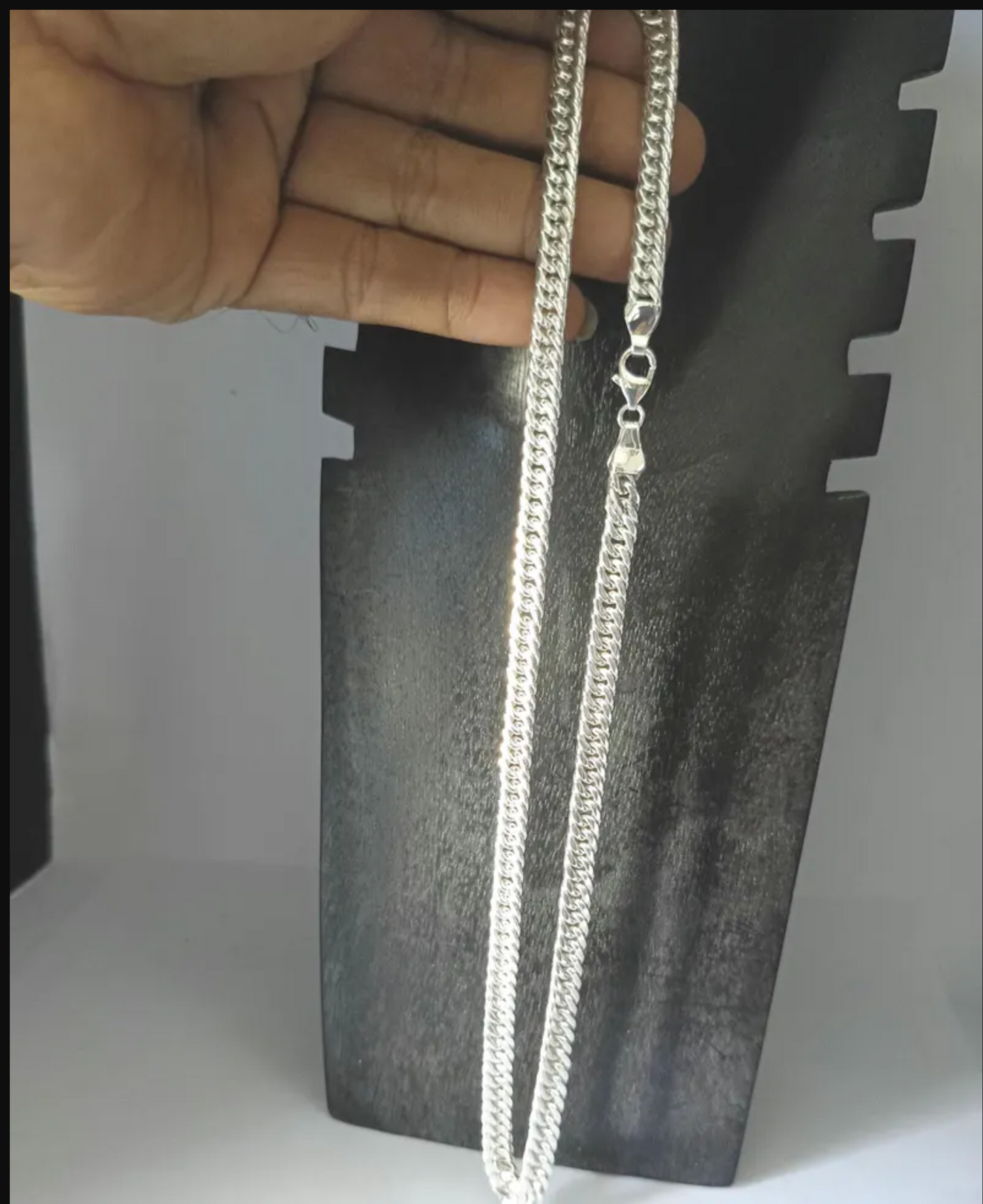 Curb Link 925 Sterling Silver Chain Necklace
